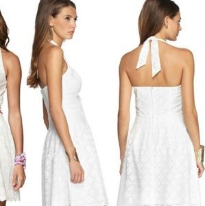 Lilly Pulitzer Charleston halter Ross eyelet dress